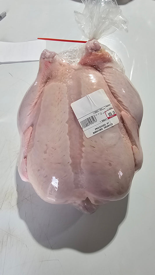 Whole fresh, grass and grain fed Chicken